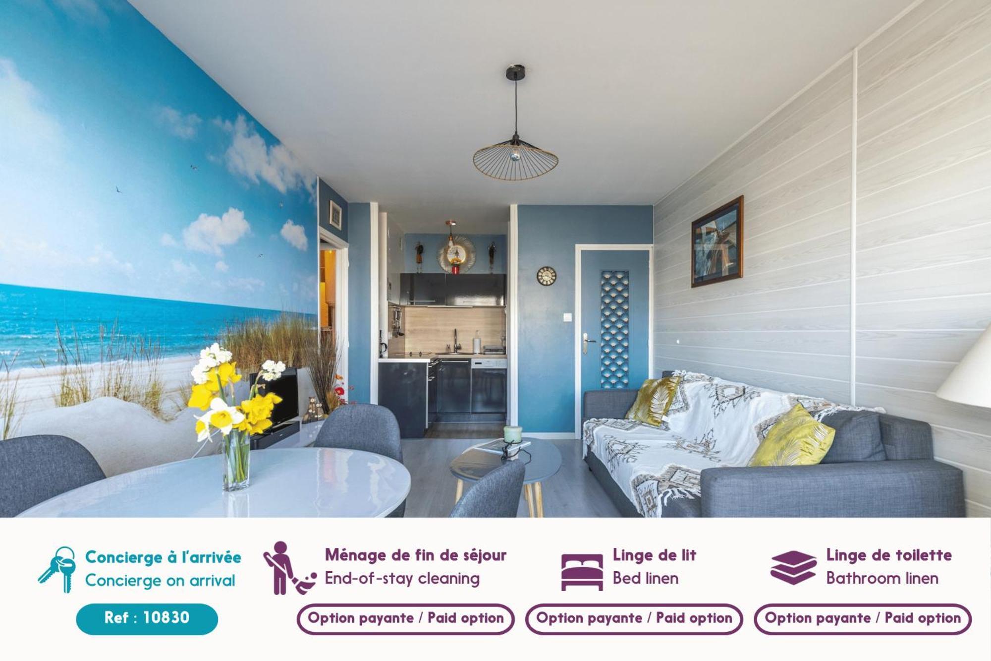 Appartement Vue imprenable sur l'ocean pour 2 adultes à Plage-des-Demoiselles Extérieur photo